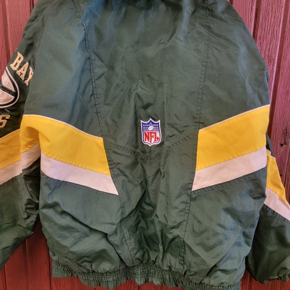 Vintage Starter Pro Line Green Bay Packers Puffer Jacket Men’s M NFL Hooded - Picture 11 of 13